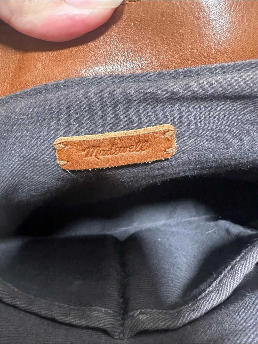 Madewell Medium Transport Tote Crossbody Bag English Saddle Leather